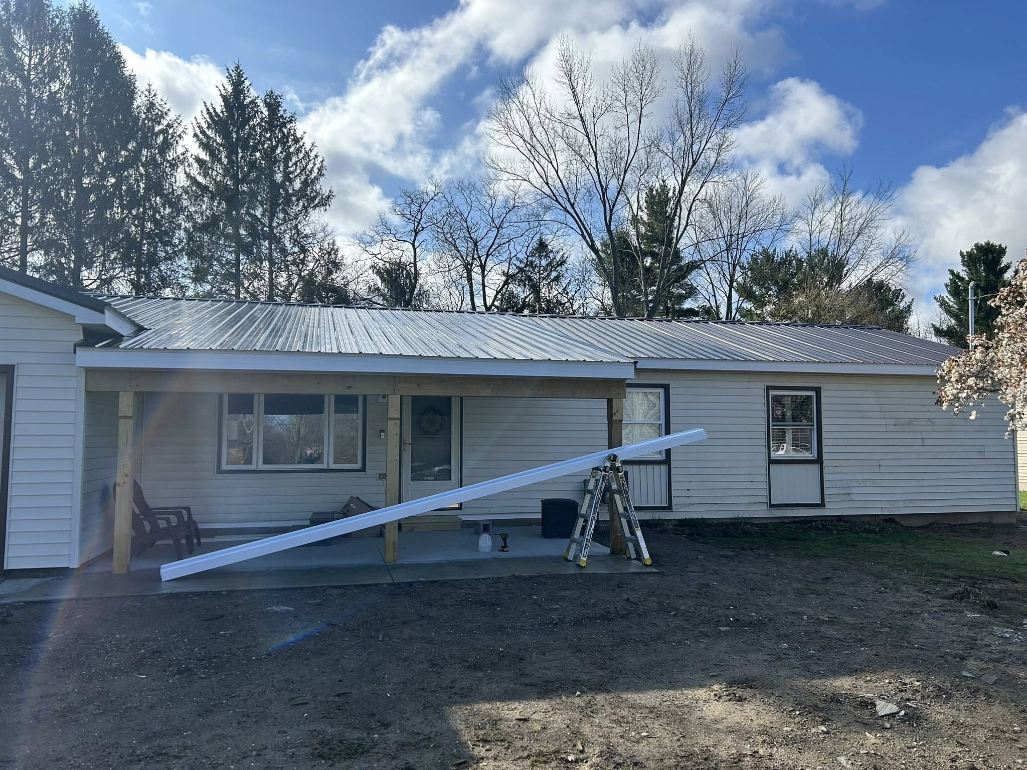 Seamless gutter installation in Mentor, Ohio